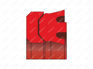 Уплотнение 40x25x10, аналог HALLITE 52 (2149810), Product Code 70-08-360001, Polyurethane, PU54/M87/синий, Image №1